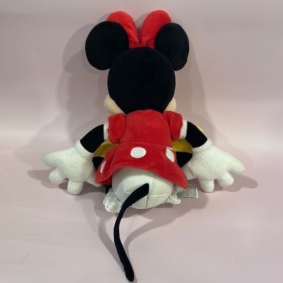 Disney Parks Minnie Mouse in Classic Red Polka Dot Dress and Yellow Heels 13” - Picture 3 of 6